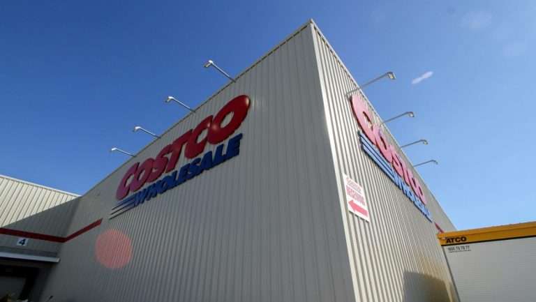Outside view of the Costco shopping center