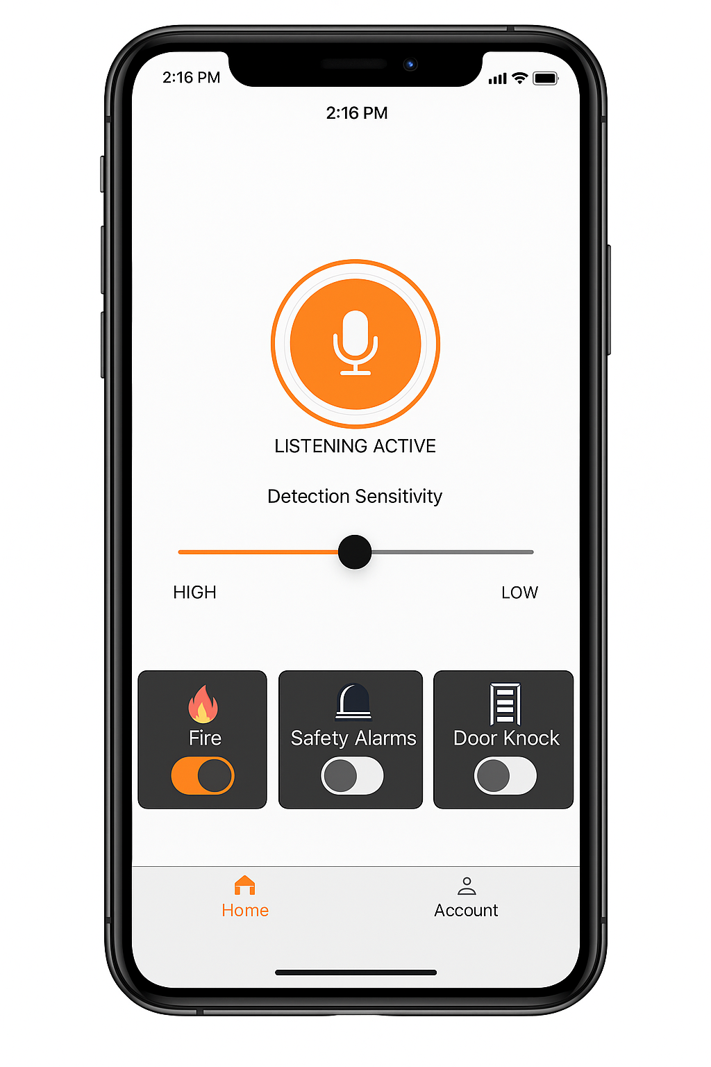 Products IPhone App Interface LisnenApp